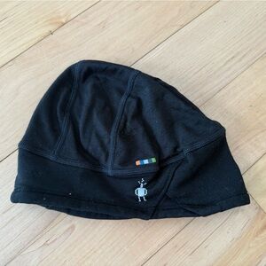 Smartwool Black Running Cap with Ponytail Hole